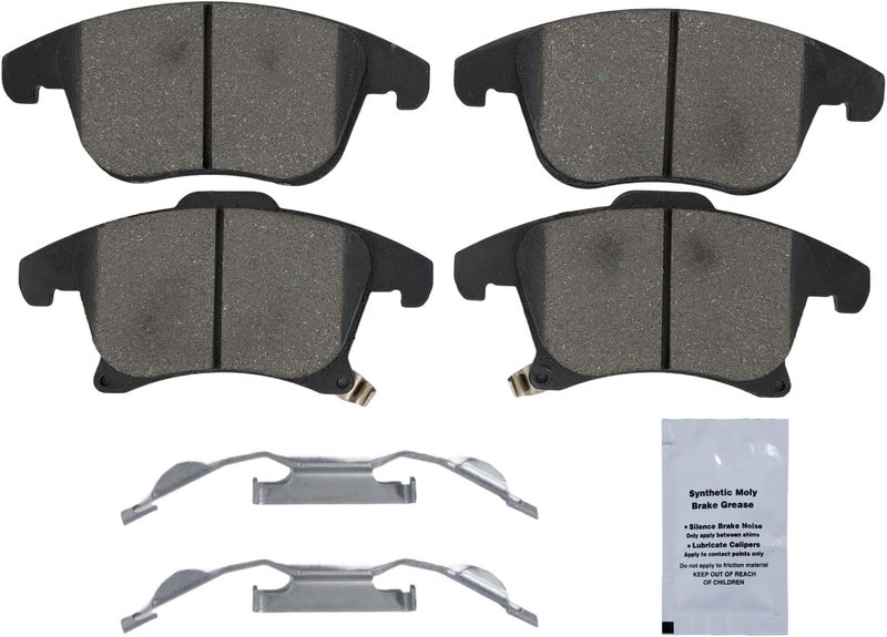 HUSCH D1653 Front Ceramic Brake Pads Kit Fit For Ford Fusion 2013-2016, 2017-2020, For Lincoln MKZ 2013-2020 - Image 2